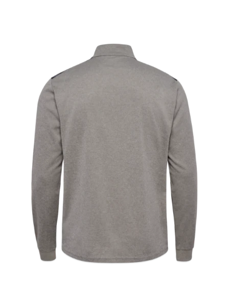 hummel hmlAUTHENTIC Zip Top - grey melange - Back