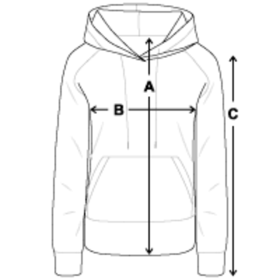 Massschema Frauen Premium Bio Hoodie