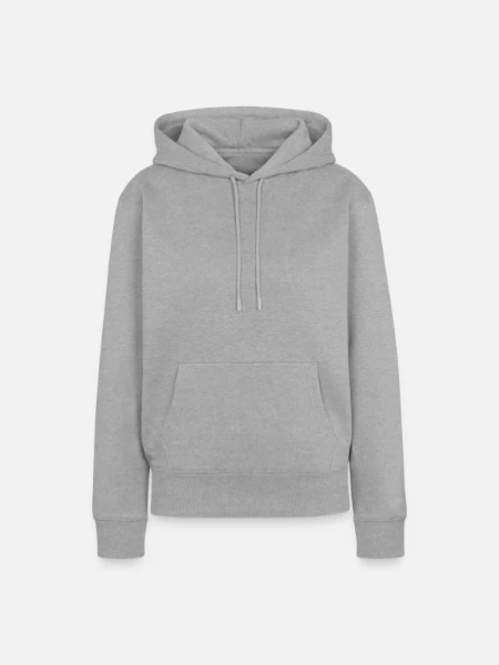 Women’s Premium Organic Hoodie - heather grey - Front