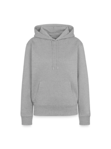 Women’s Premium Organic Hoodie - heather grey - Front