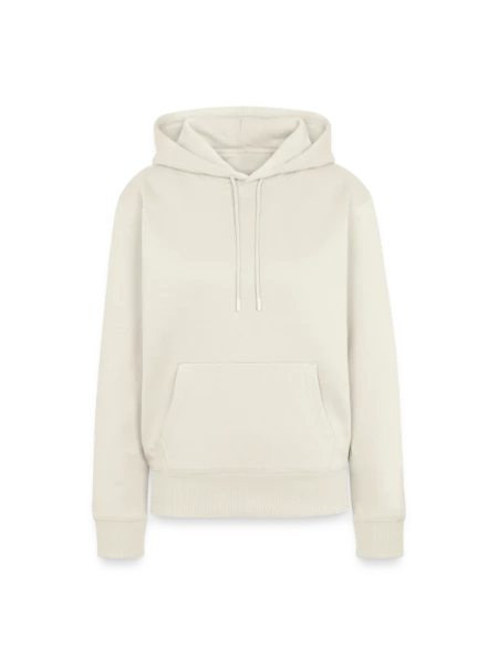 Frauen Premium Bio Hoodie - Naturweiß - Vorne