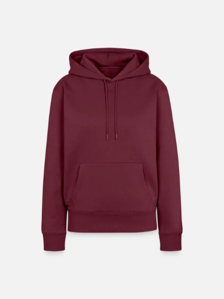 Women’s Premium Organic Hoodie - burgundy - Front