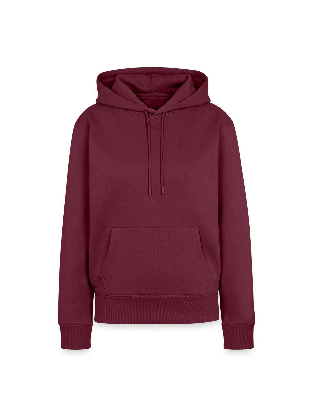 Women’s Premium Organic Hoodie - burgundy - Front