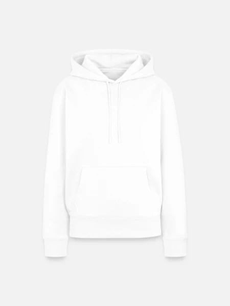 Frauen Premium Bio Hoodie - Weiß - Vorne