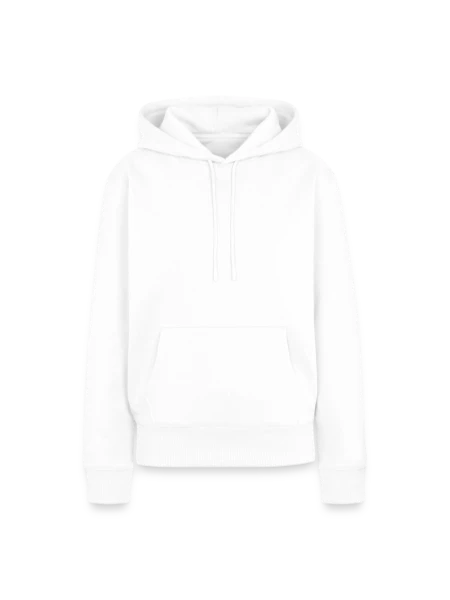 Frauen Premium Bio Hoodie - Weiß - Vorne