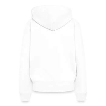 Frauen Premium Bio Hoodie - Weiß - Hinten - Julia (174cm)
