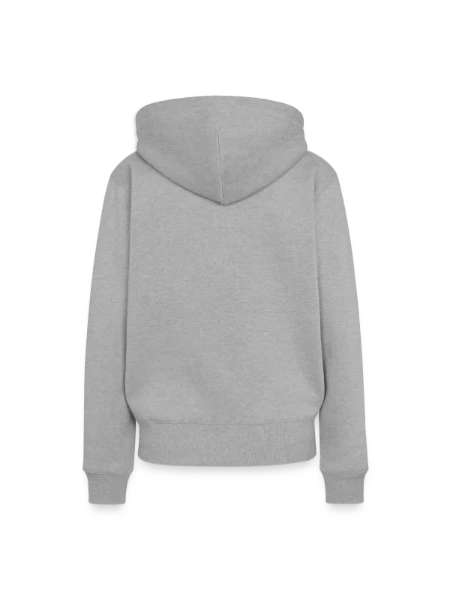 Women’s Premium Organic Hoodie - heather grey - Back