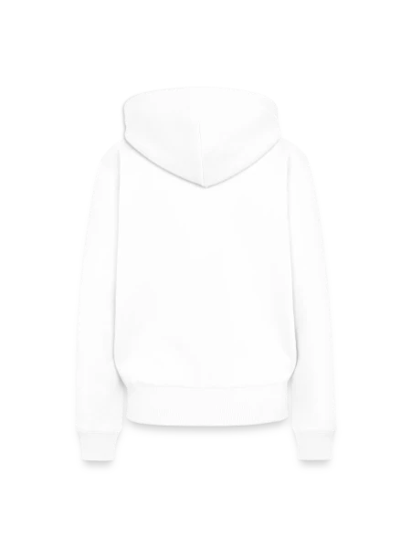 Frauen Premium Bio Hoodie - Weiß - Hinten
