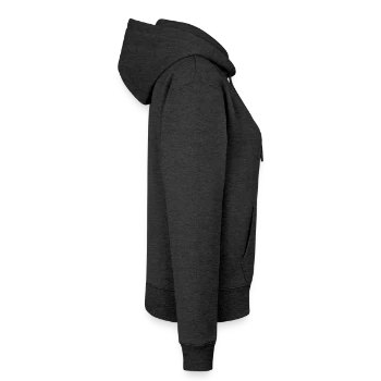 Women’s Premium Organic Hoodie - heather anthracite - Right - Selfina (174cm)