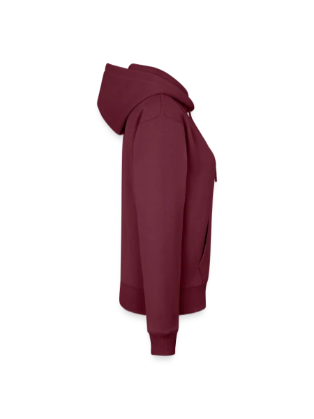 Women’s Premium Organic Hoodie - burgundy - Right