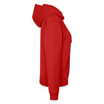 Sweat à capuche Premium bio Femme - rouge - Droite - Julia (174cm)