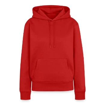 Sweat à capuche Premium bio Femme - rouge