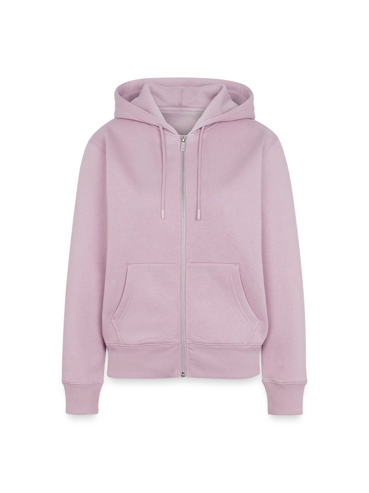 Frauen Premium Bio Zip Hoodie - Altrosa - Vorne