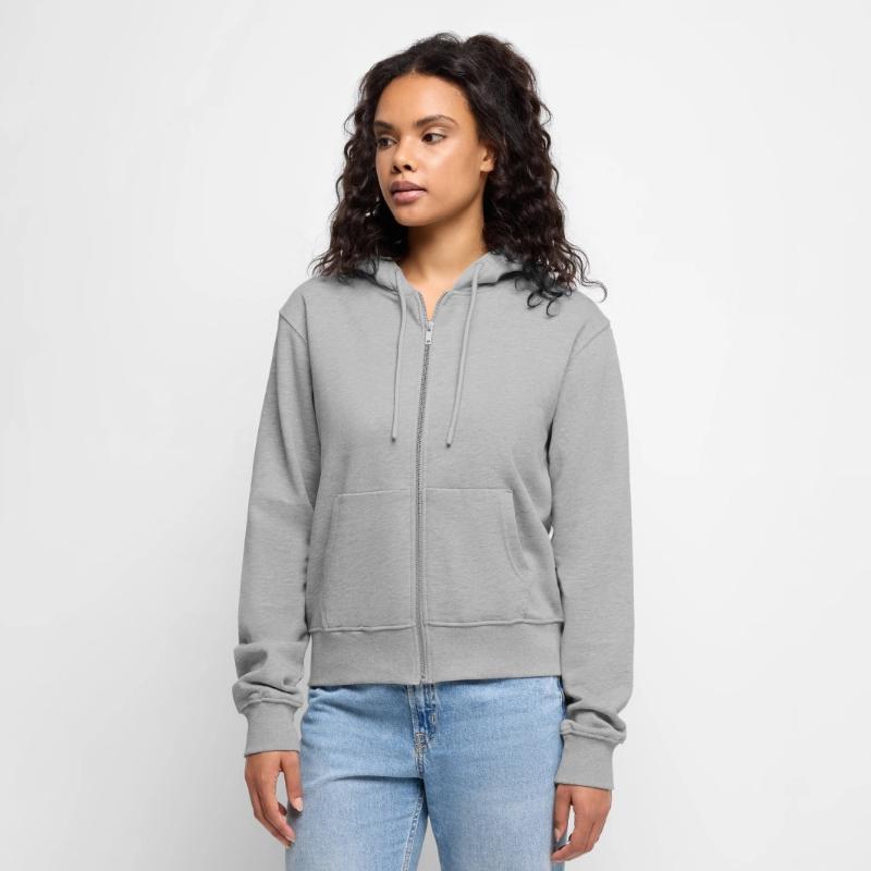 Frauen Premium Bio Zip Hoodie