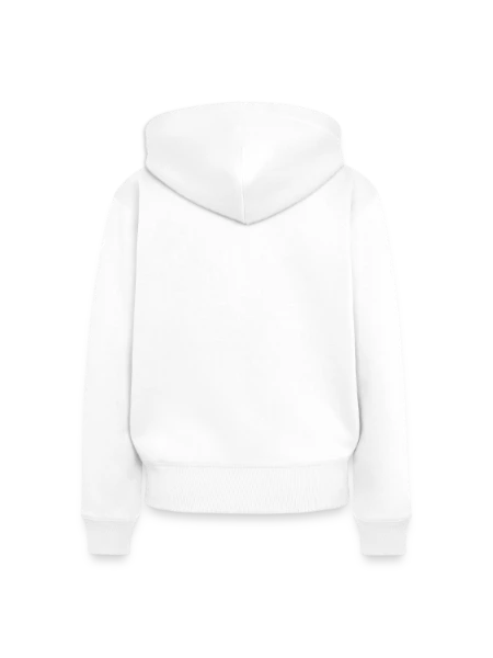 Women's Premium Organic Zip Hoodie - white - Back