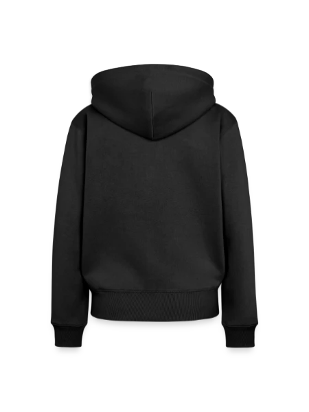 Women's Premium Organic Zip Hoodie - black - Back