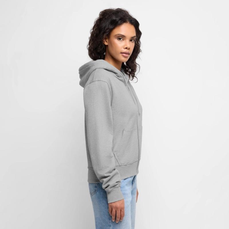 Frauen Premium Bio Zip Hoodie