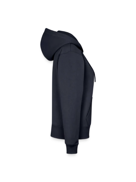 Women's Premium Organic Zip Hoodie - navy - Right