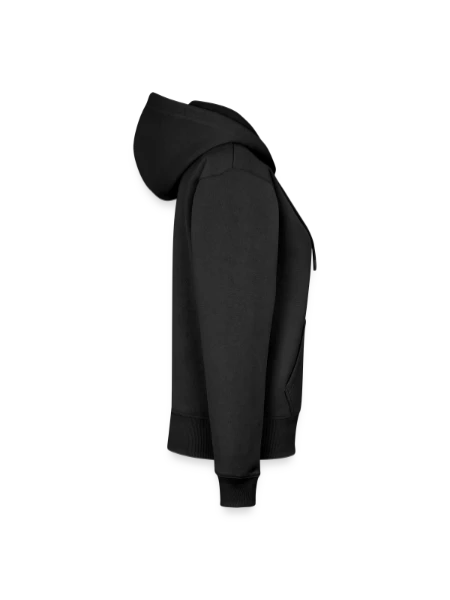 Women's Premium Organic Zip Hoodie - black - Right