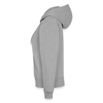 Premium økologisk hoodie med lynlås til kvinder