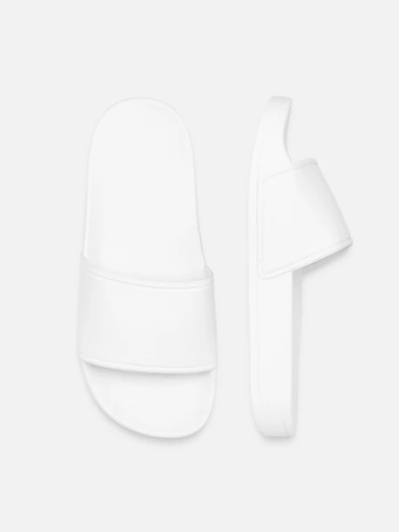 Kids’ Pool Sliders - white - Front