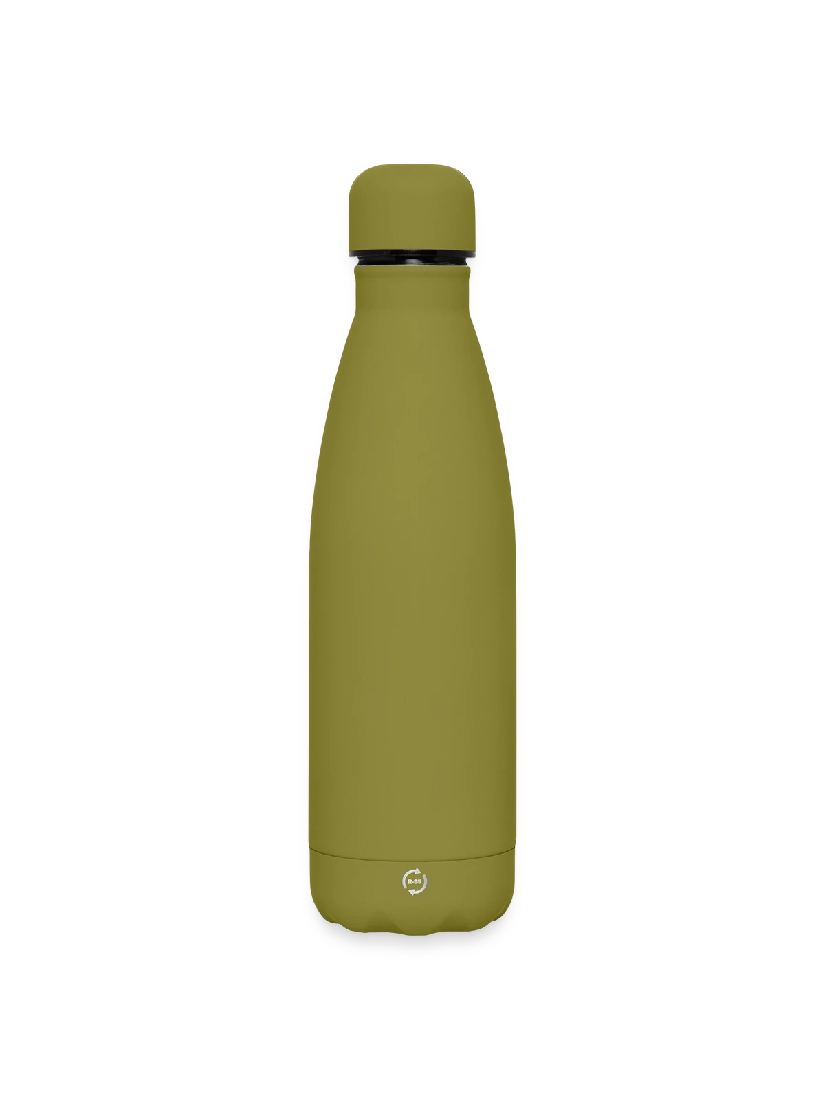 Bouteille isotherme SOFT TOUCH 500 ml - vert olive  - Devant