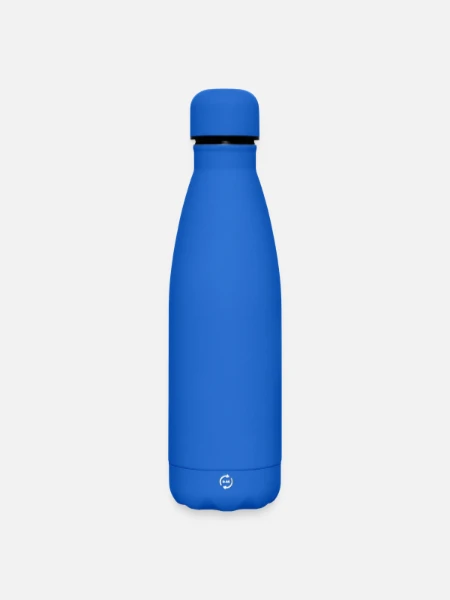 Bouteille isotherme SOFT TOUCH 500 ml - bleu roi - Devant