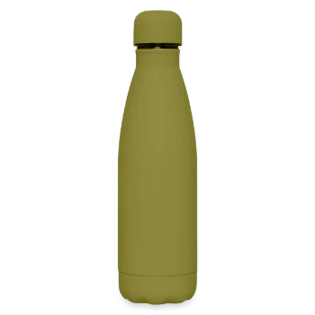 Bouteille isotherme SOFT TOUCH 500 ml - vert olive  - Dos