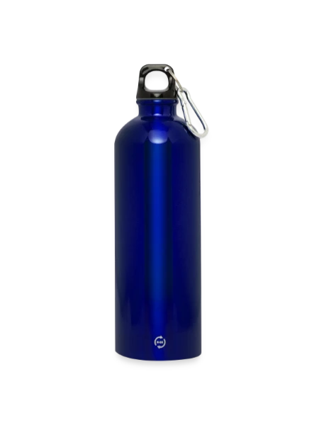 Trinkflasche mit Karabiner 750 ml - Königsblau - Vorne
