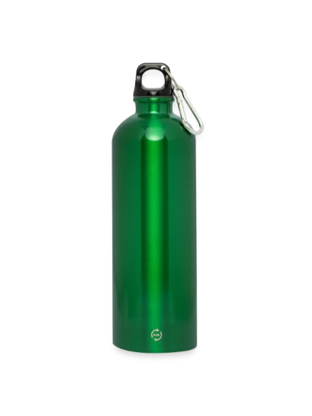 Trinkflasche mit Karabiner 750 ml - Kelly Green - Vorne