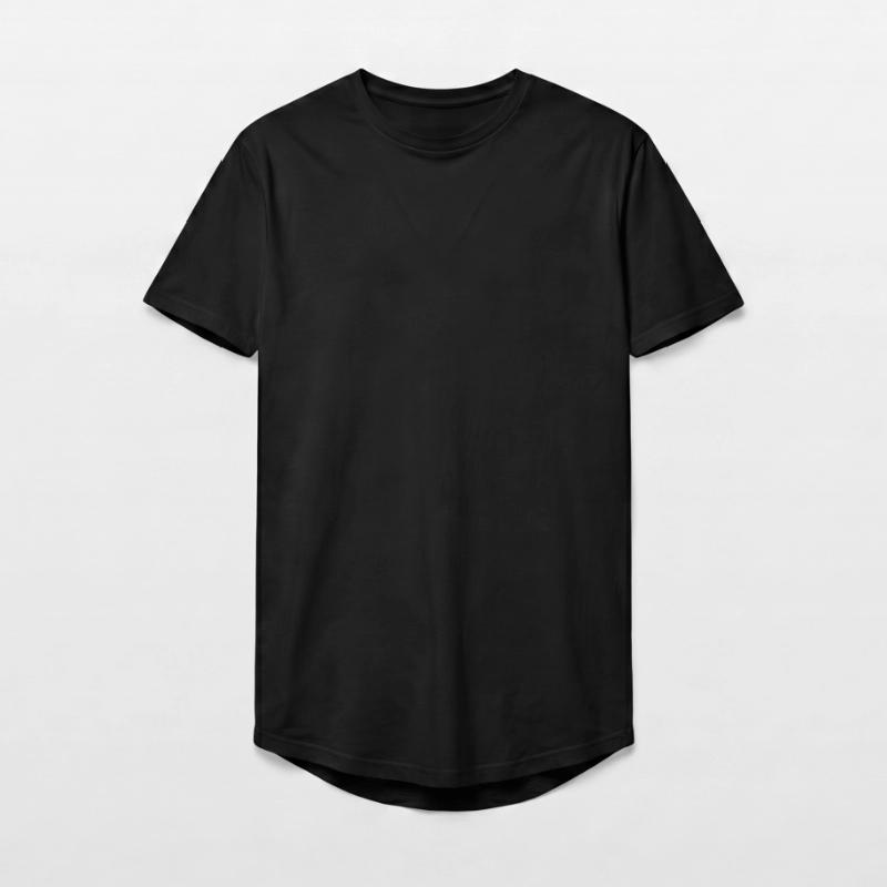 T-shirt męski o długim kroju