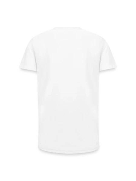 Long Fit Men's T-Shirt - white - Back