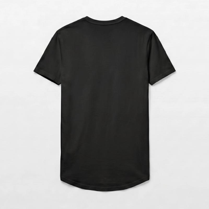 T-shirt męski o długim kroju