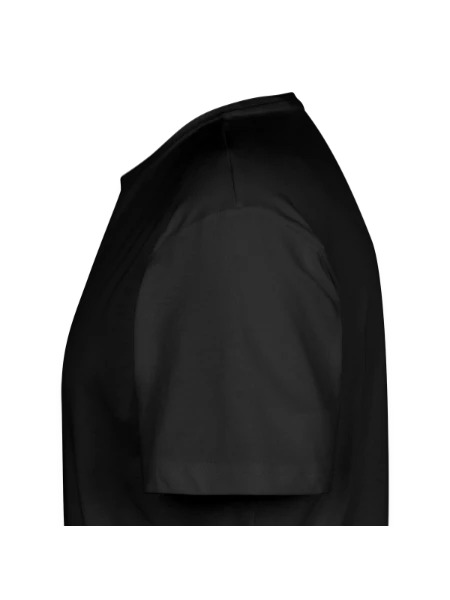 Long Fit Männer T-Shirt - Schwarz - Links