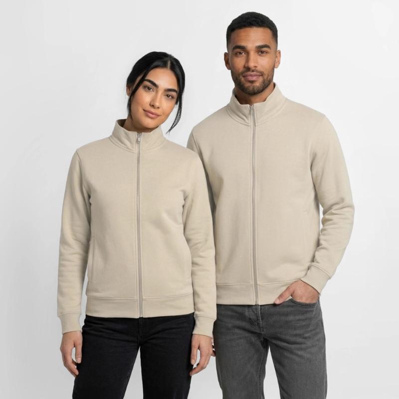 Felpa unisex con zip in cotone biologico di Stanley/Stella