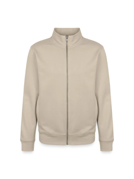 Unisex Organic Zip Sweatshirt von Stanley/Stella - Cremebeige - Vorne