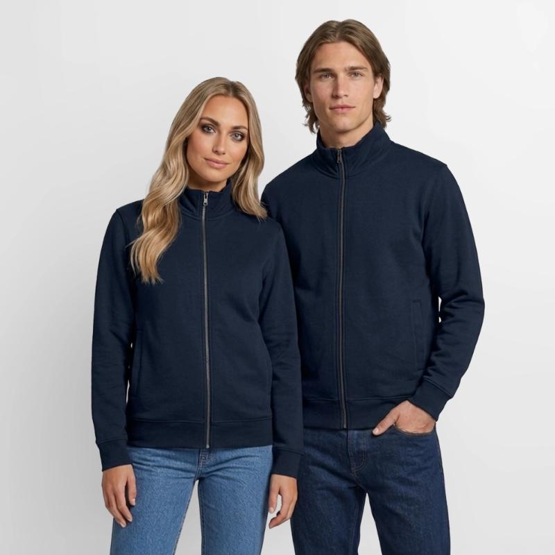 Felpa unisex con zip in cotone biologico di Stanley/Stella
