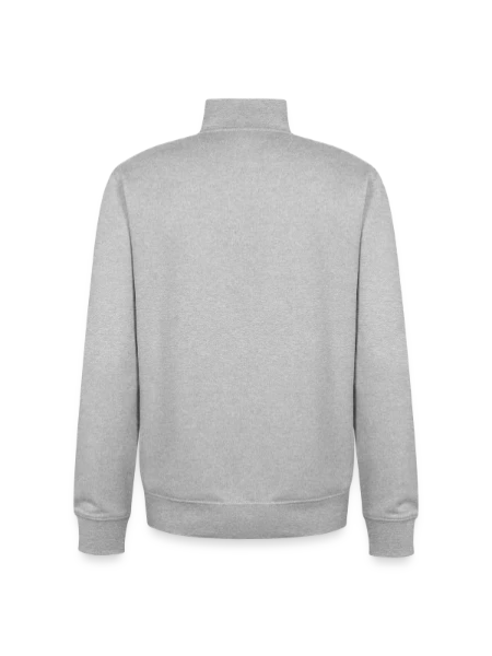 Unisex Organic Zip Sweatshirt by Stanley/Stella - heather grey - Back