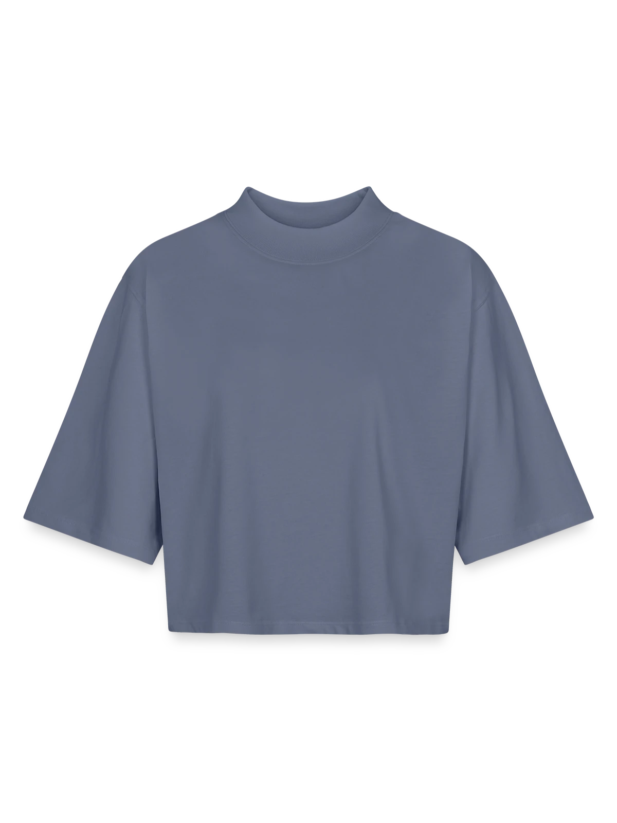 Boxy Women's Recycled 1/2 Sleeved T-Shirt by Stanley/Stella - blue grey  - Front