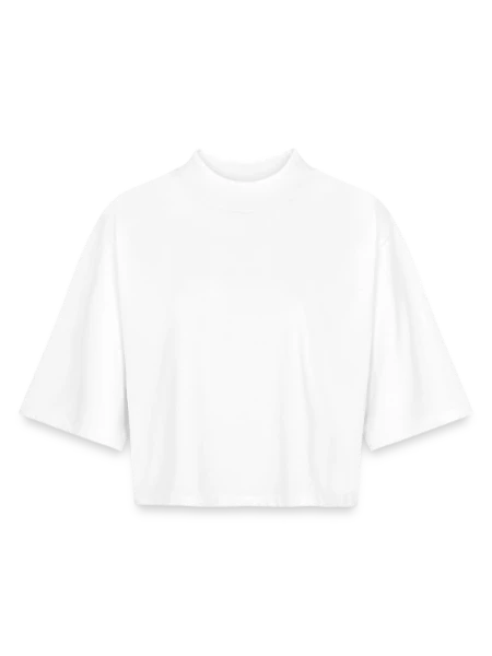 Boxy Women's Recycled 1/2 Sleeved T-Shirt by Stanley/Stella - white - Front