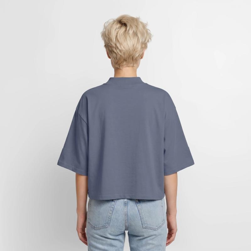T-shirt femme coupe boxy recyclé manches mi-longues Stanley/Stella