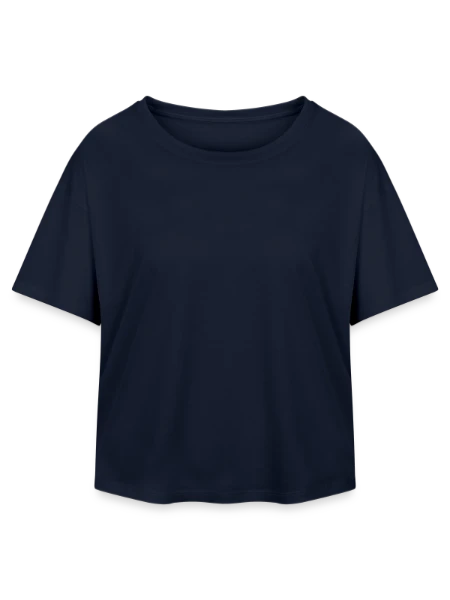 Relaxed Fit Women's Modal Cotton T-Shirt by Stanley/Stella - navy - Front