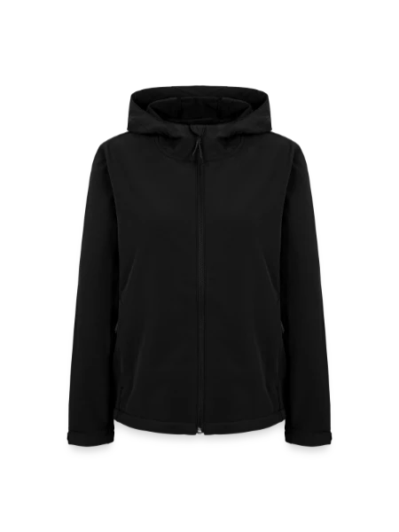 Frauen Recycelte Softshelljacke von Stanley/Stella - Schwarz - Vorne