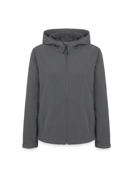 Frauen Recycelte Softshelljacke von Stanley/Stella - Anthrazit - Vorne
