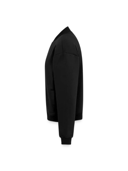 Unisex Premium Organic Sweat Bomberjacke - Schwarz - Links