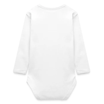 Baby Organic Langarmbody - Weiß - Hinten