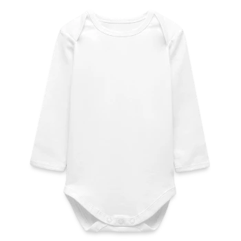 Baby Organic Langarmbody - Weiß