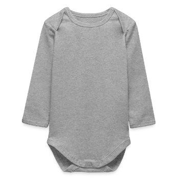 Body bébé manches longues biologique - gris chiné