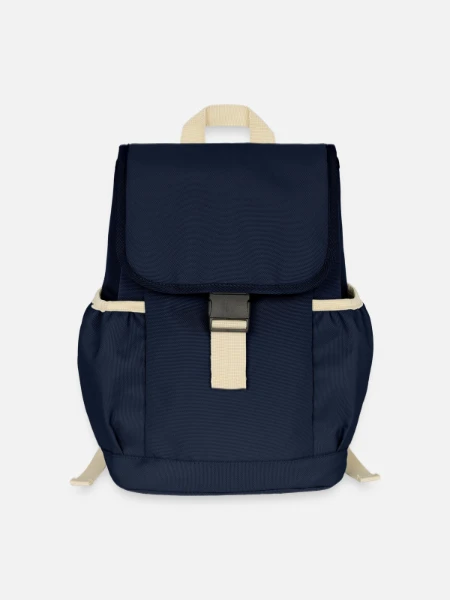 Kids’ Recycled Backpack - navy - Front