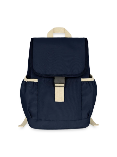 Kinder Recycelter Rucksack - Navy - Vorne